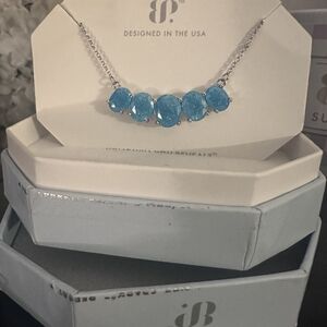 BP Shimmering Blue Necklace